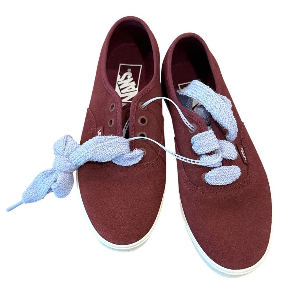 Vans Canvas Lace-Up Shoes Unisex Size 4.5 Men’s / 6 Women’s Red White Casual Sne